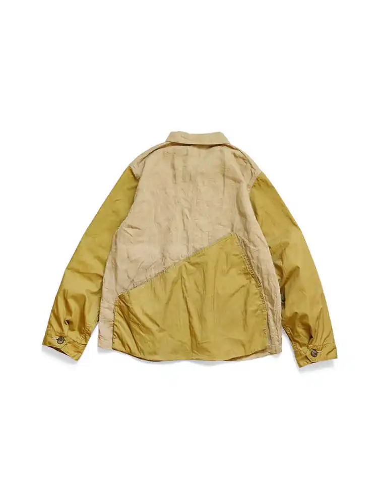 23AW KAPITAL Japanese Casual Color Blocked Lapel Loose Jacket Long Sleeved Shirt for New