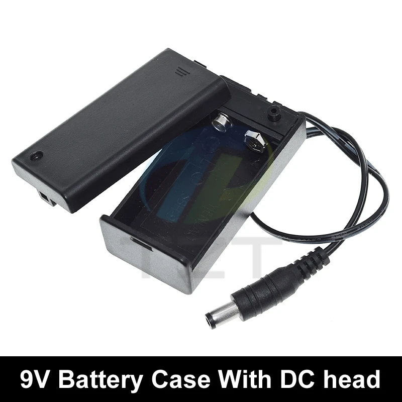 9 Volt Battery Holder Box PP3 9V Battery Case Clip With ON/OFF