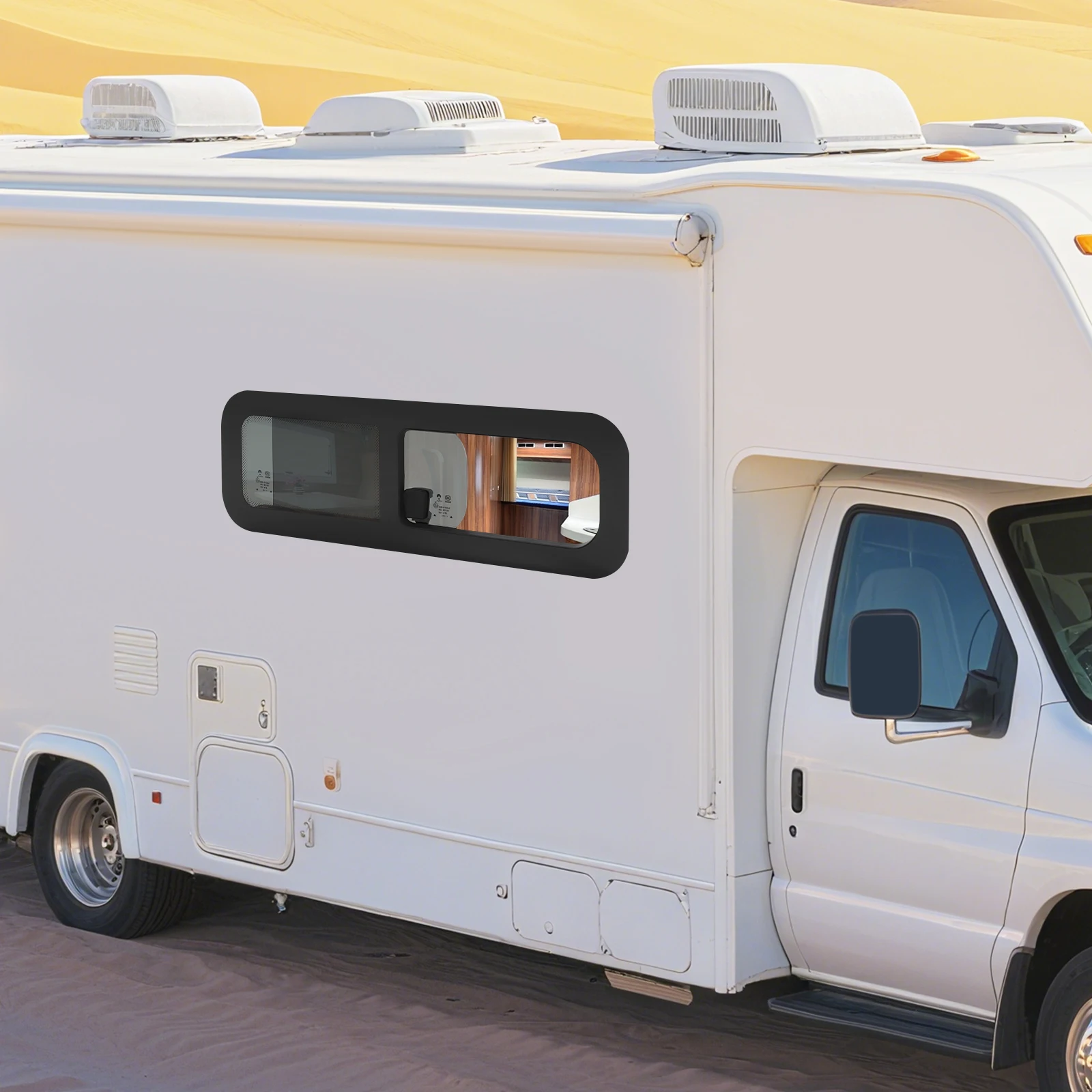 Wohnmobil-Schiebefenster 780x280mm/800x270mm Wohnmobil-Sicherheitsglasfenster Ersatz für Wohnwagen Camper