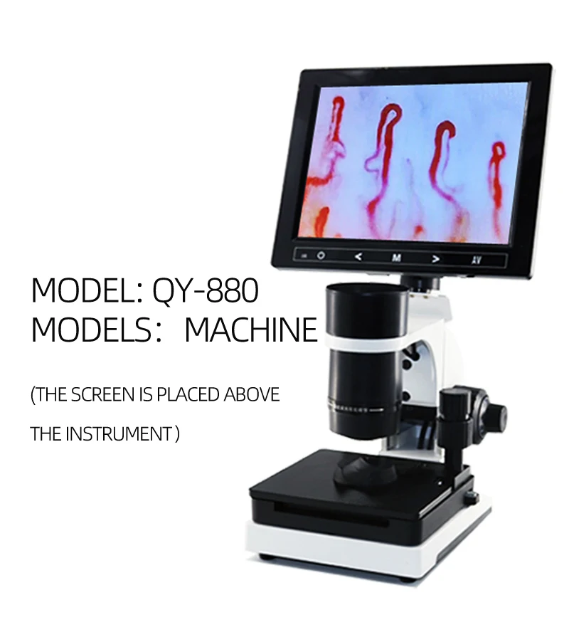 

Portable nail wall capillary microcirculation detector, blood vessel microcirculation analyzer 7/8/9/10.1 LCD display