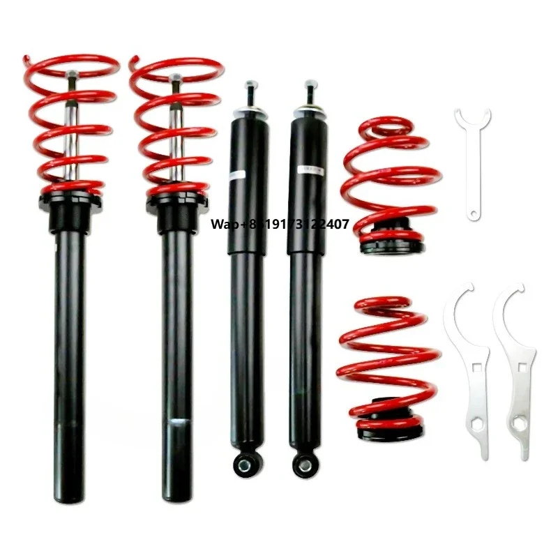 Coilover Suspension Shock Absorber With High Coil Spring for 3 E30 1982-1992