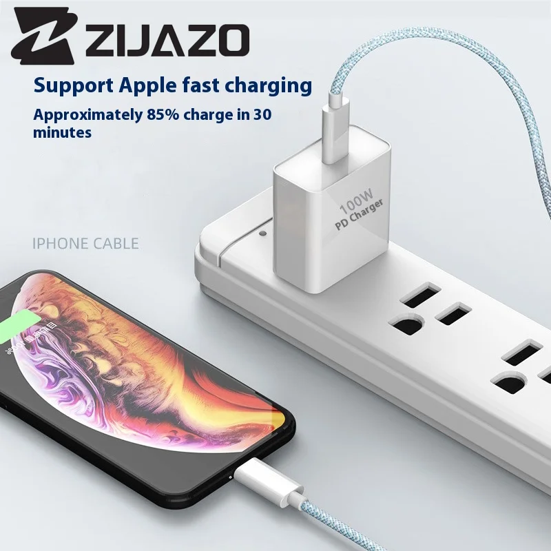 ZIJAZO USB-C to Type C Color Cable For Apple iPhone 15 PD 60W Fast Charging For Huawei Xiaomi Samsung Type C Weaving Cable view 3