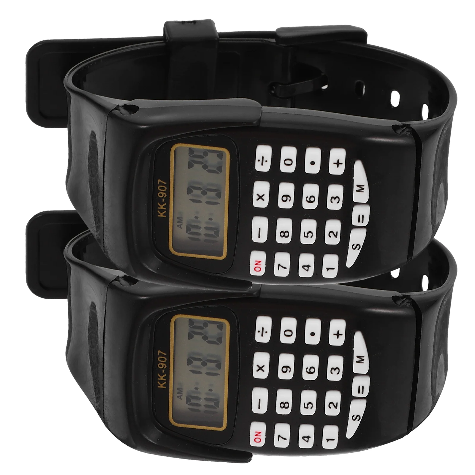 

2pcs Calculator Watch for Kids Durable Creative Math Helper Child Wristwatch Birthday Gifts Toddler Girls Boys Waterproof