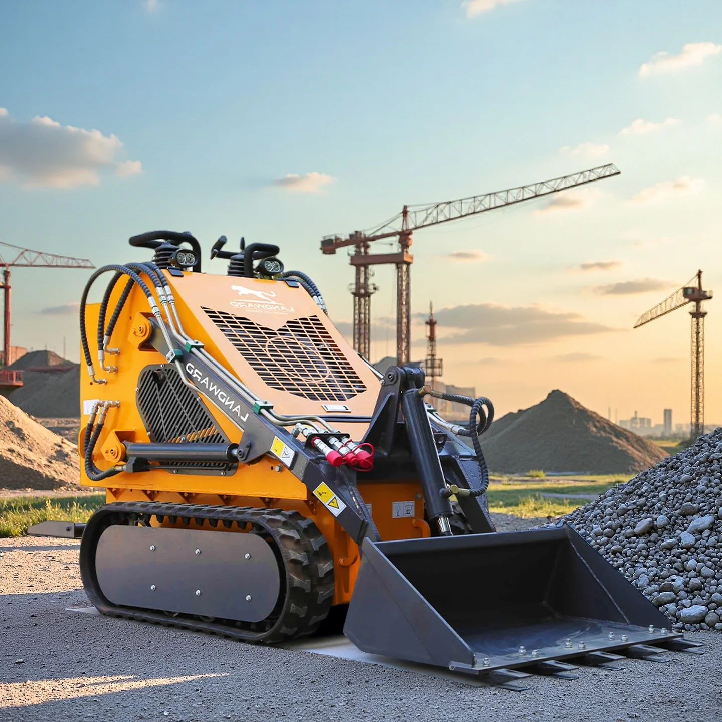 

High Efficiency Skid Steer Laoder Multifunctional Skid Steer Wheel Loader Engin Diesel Cheap Skid Steer Mini Loader customized