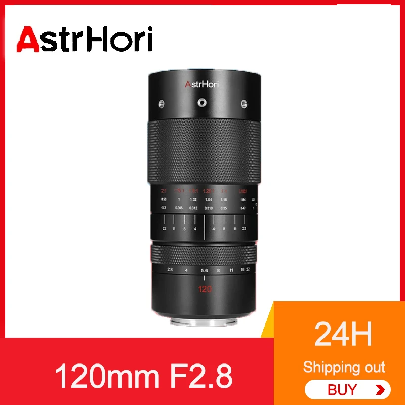 AstrHori 120mm F2.8 Full Frame Manual Focus 2X Ultra Micro Lens for Sony E Canon RF Canon EF Nikon Z L Mount Camera