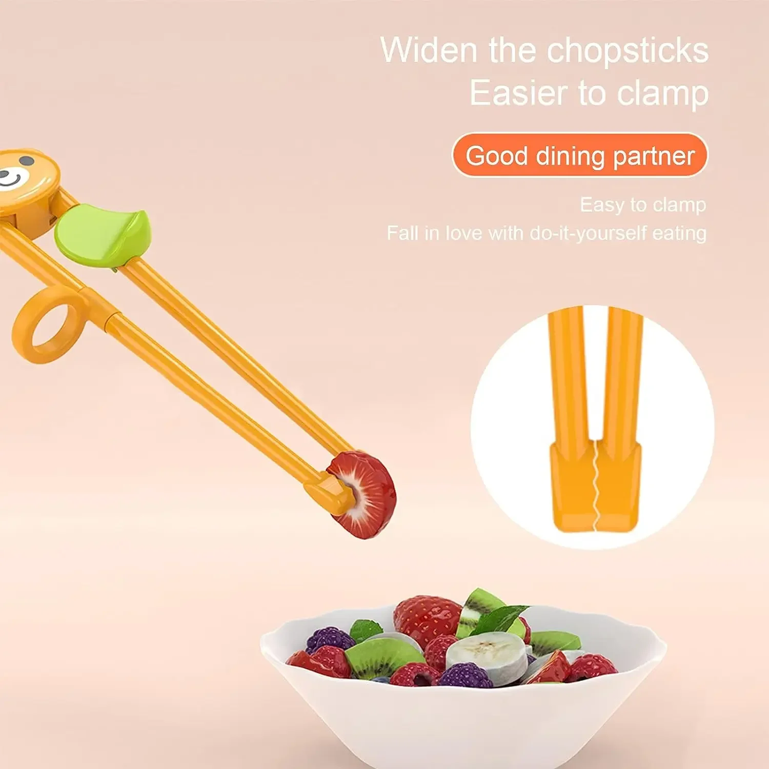 Pauzinhos de animais animados para crianças, Urso bonito, Panda, Pauzinho de aprendizagem elementar, Baby Kids Training Talheres, Food Sticks