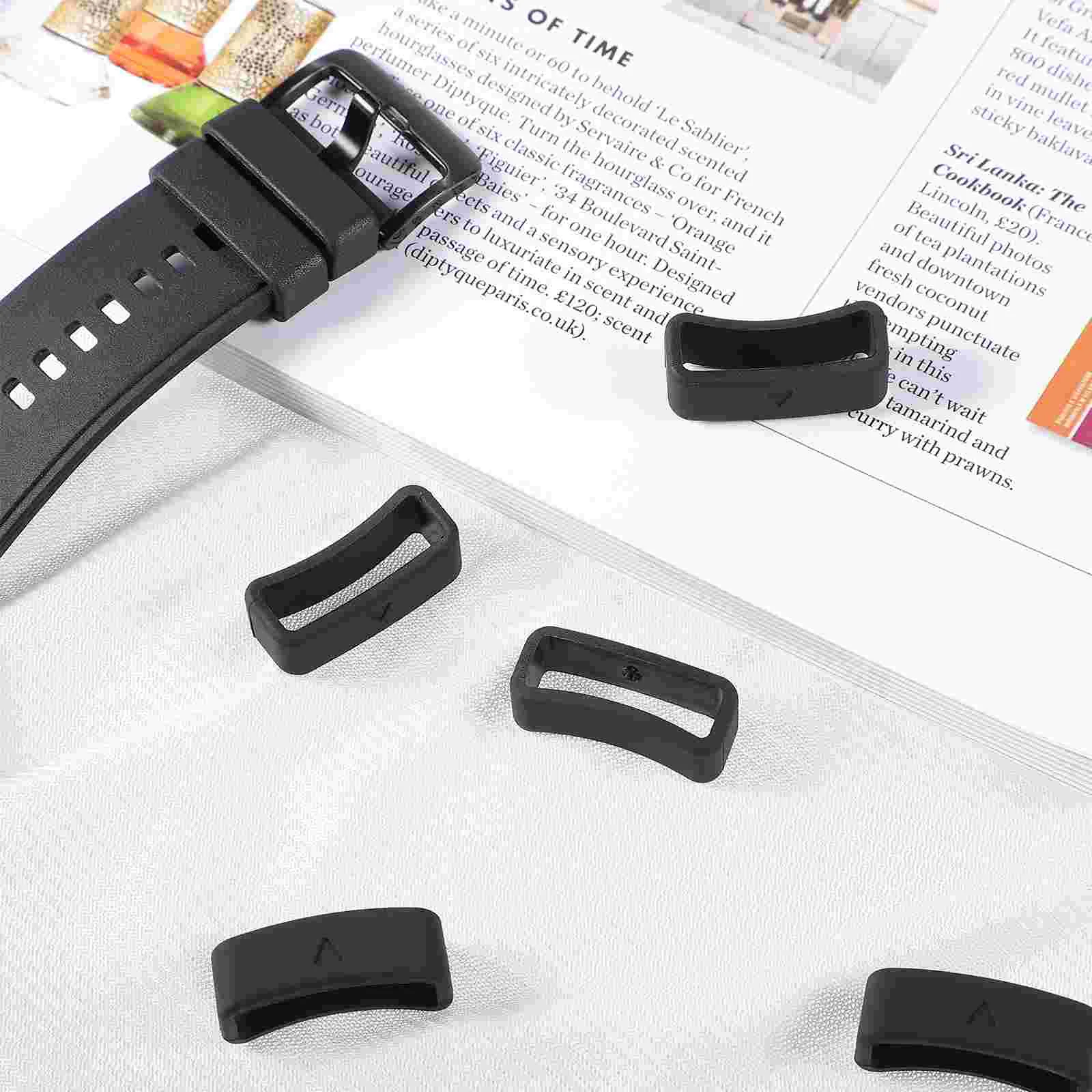 Band Strap Loops Watch Accessories Bands Holder for Watches Silicone Ring Keeper Rings