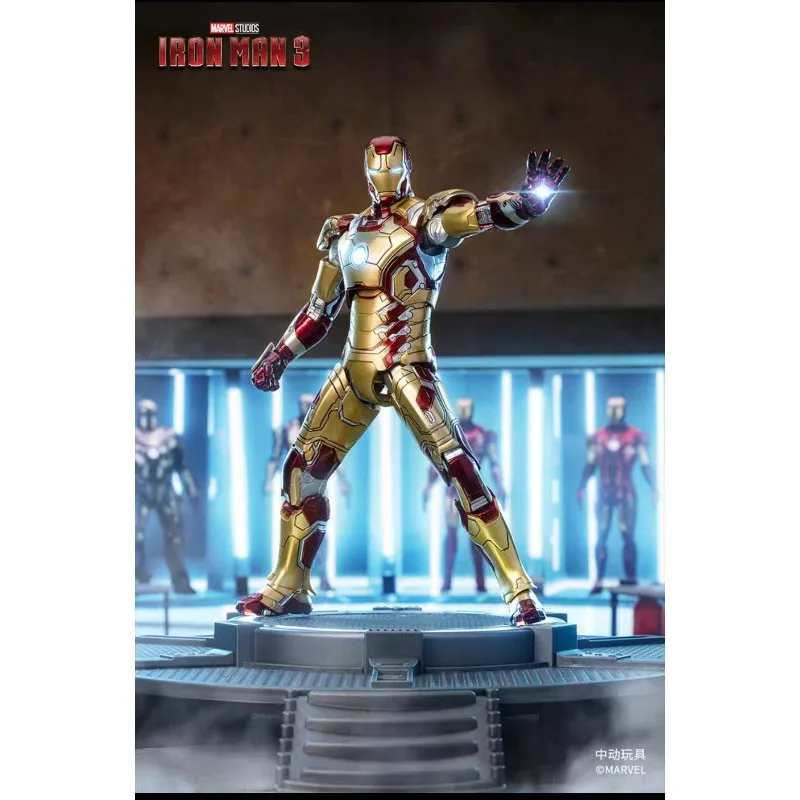 

Оригинальная фигурка ZD TOYS Marvel Legends Series IRON MAN MARK 42 с подсветкой, модель для коллекционирования, подарок