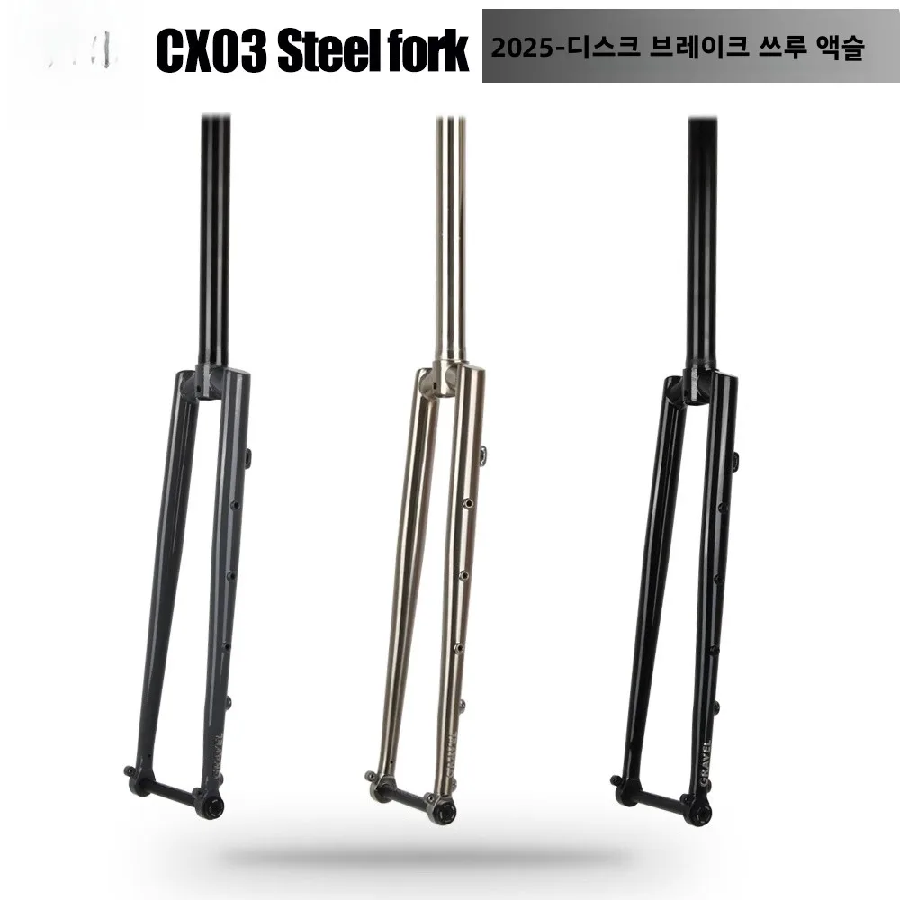 

Tsun CX03 Внедорожный дорожный велосипед Дисковый тормоз Buet Axis 700C Стальная вилка с арбузом без подвески Жесткая вилка Велосипедное оборудование