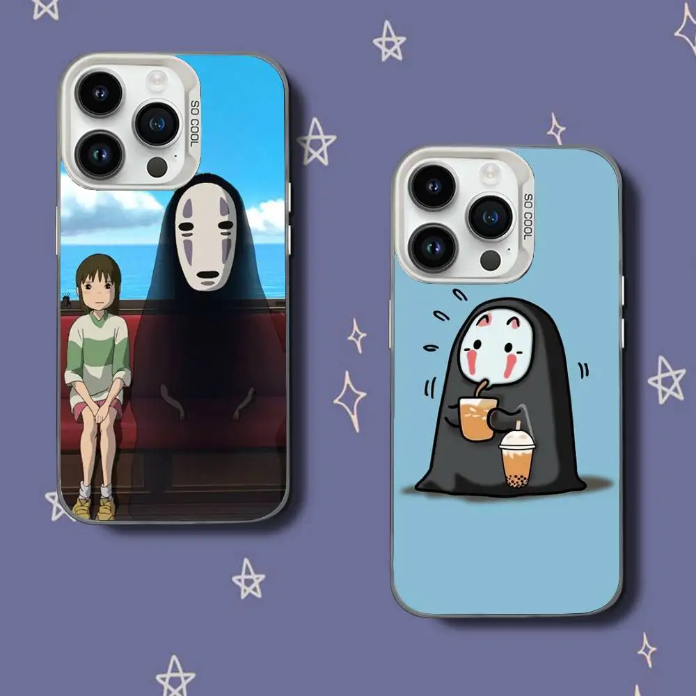 Чехол для телефона C-Cartoon H-Hayao Miyazaki для iPhone 17,16,15,14,13,12,11,Pro,XS,Max,Plus,Mini,SE White Candy Matte Shockproof Cover