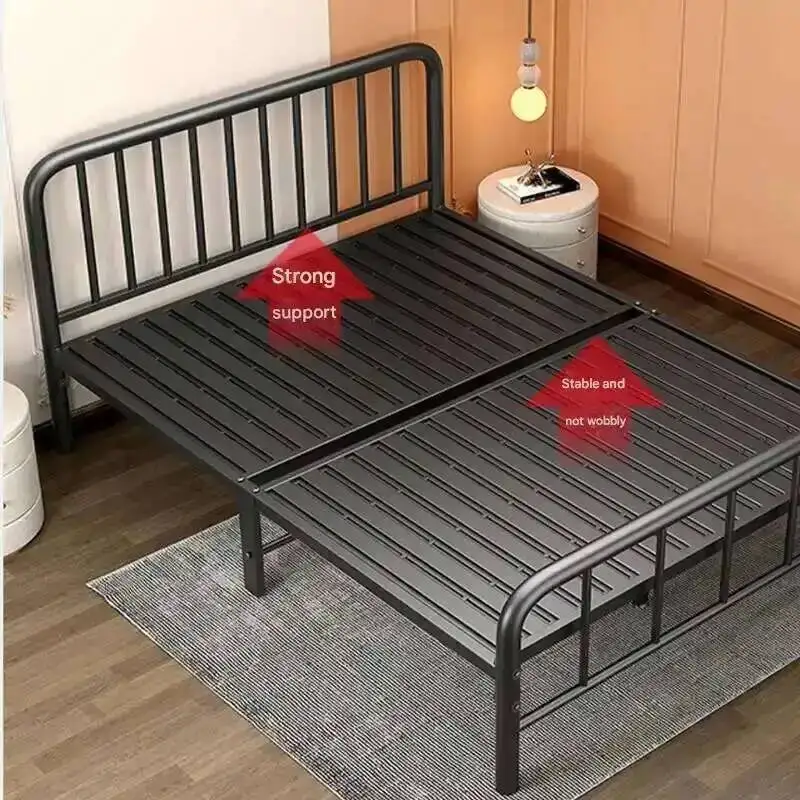 Bed Double Aesthetics Iron Princess Aesthetic Designer Bed Simple Modern Comfortable High Quality Korean Muebles Hotel Furniture