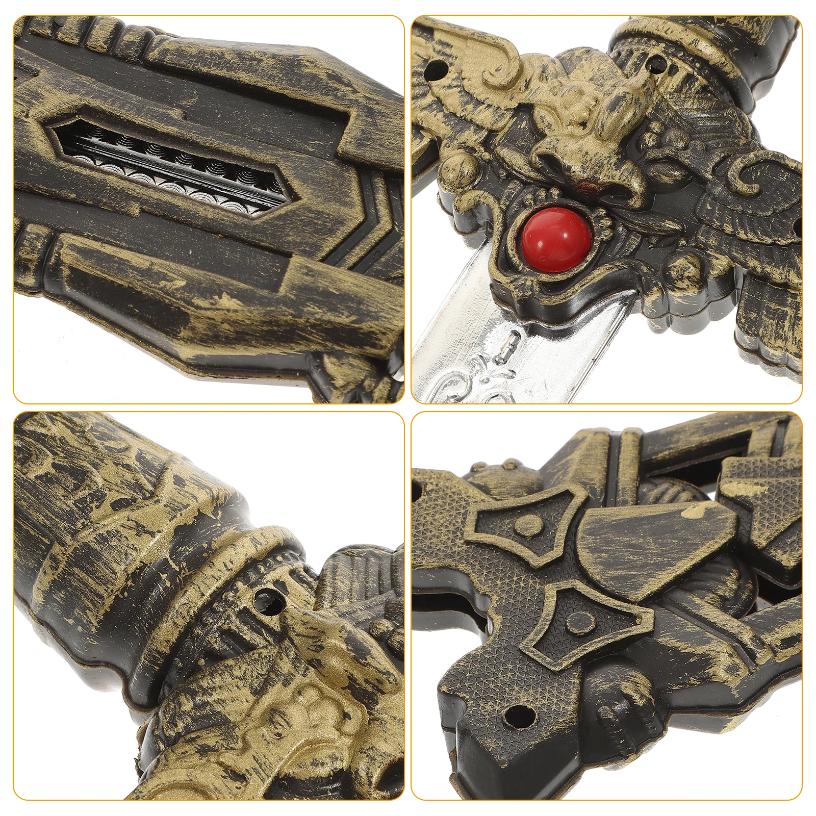 

Children Toy Knife Plastic Swords Kids Gift Costume Accessory Halloween Props Viking Designs Safe Comfortable Role Play