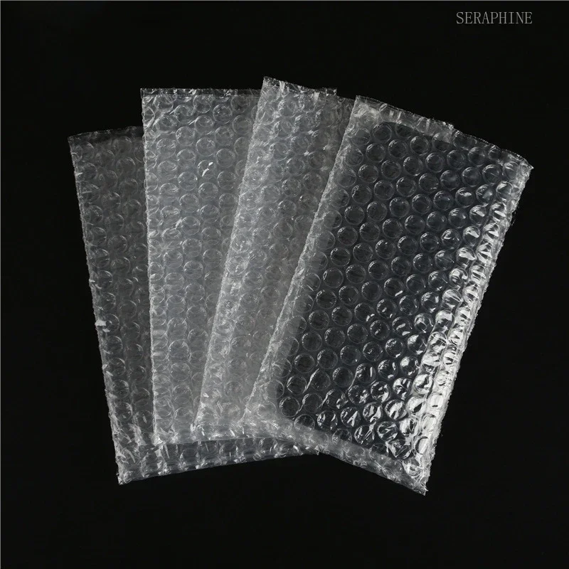 100Pack Mobile Phone Shell Dedicated Foam Bag Transparent Plastic Double-layer Film Bubble Bag Bubble Shockproof