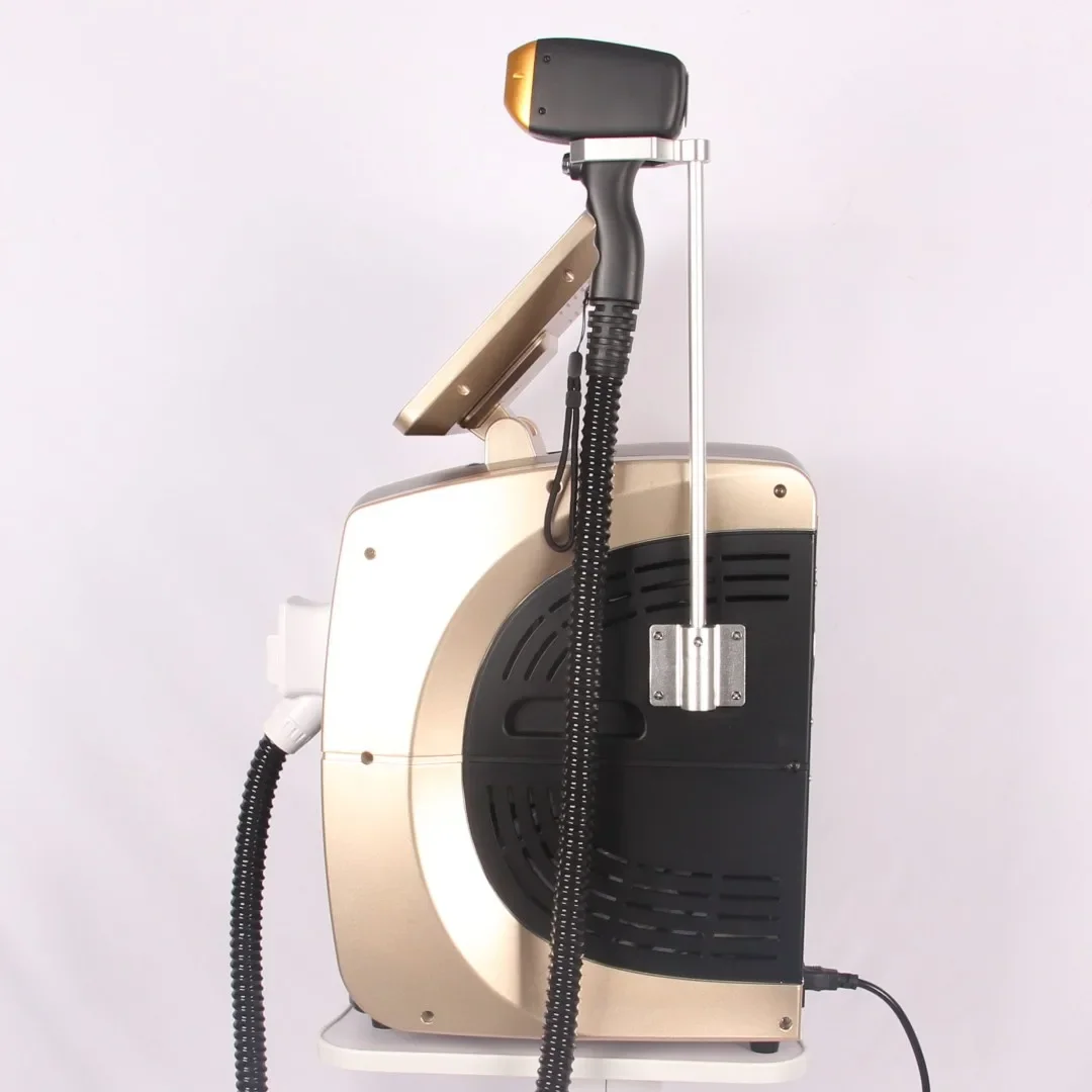 Przenośne urządzenie aleksandrytowe 808 755 3 fale IPL Permanent Professional Diode Ice Titanium Laser Body Hair Removal Machine