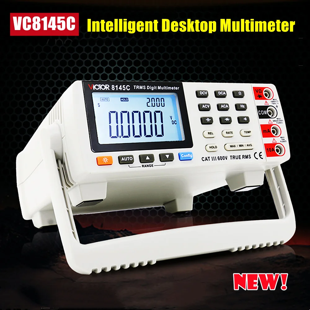 NEW! VC8145C Intelligent Desktop Multimeter 1000V 20A High Precision Digital Multi-purpose Watch With Computer Interface