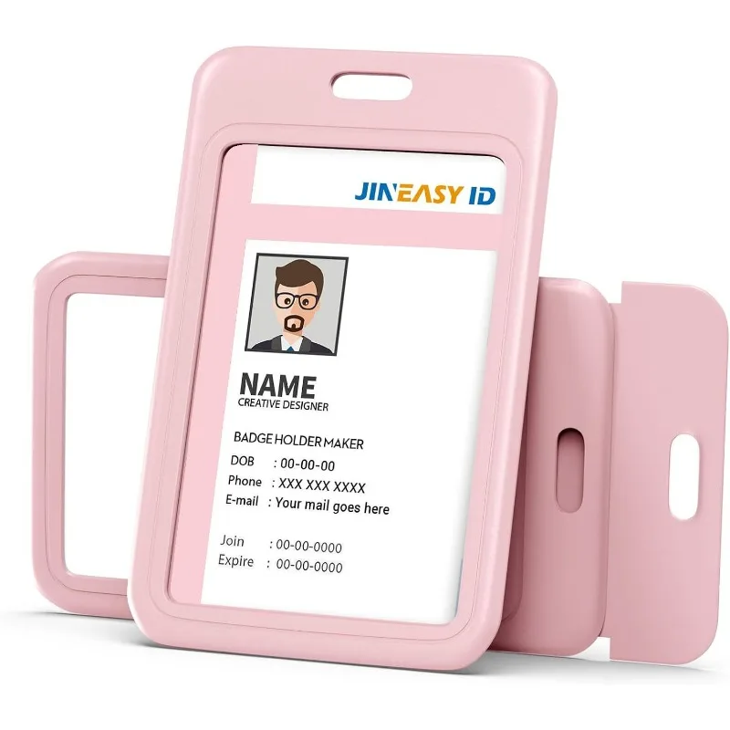 Colorful Pass Protector Case Sliding Card Cover Push Card ABS Plastic Student Cards Sleeve Work Card Porta Credencial