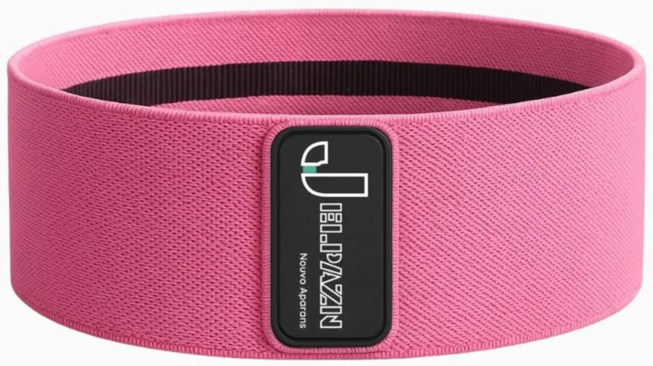 Women’s Fitness Set – 3 Bandes de Résistance en Tissu (Rose, Bleu Ciel, Mauve Clair) – Bande Élastique Antidérapante Pour Jambes