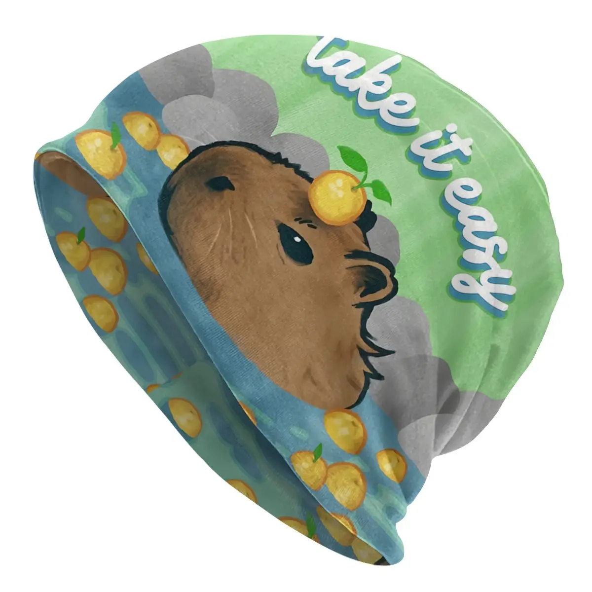 

Хэллоуин капибара осенние женские тонкие облегающие шапки повседневные шапочки унисекс шапки