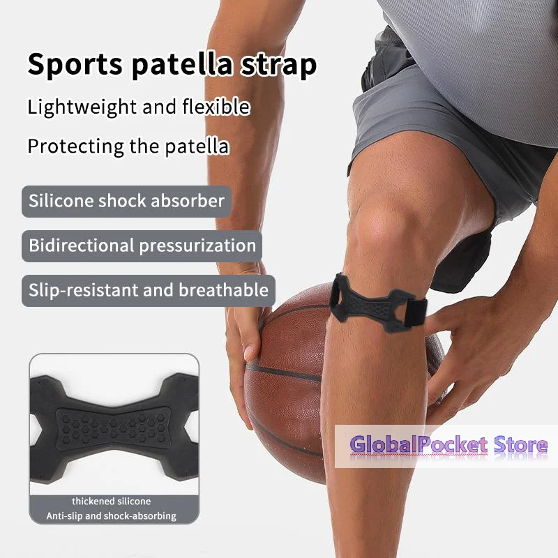 1Pcs Shock Absorption Bidirectional Pressure Stabilizes The Patella Joint Prevents Knee Strain Tendon Sheath Breathable Knee Pad