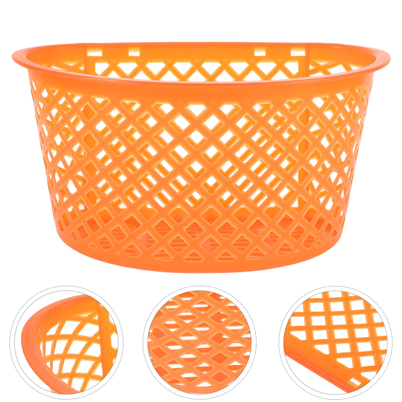 

Multifunctional Wicker Stroller Storage Basket Universal Rattan Organizer For Diapers Snacks Under Handlebar Bag