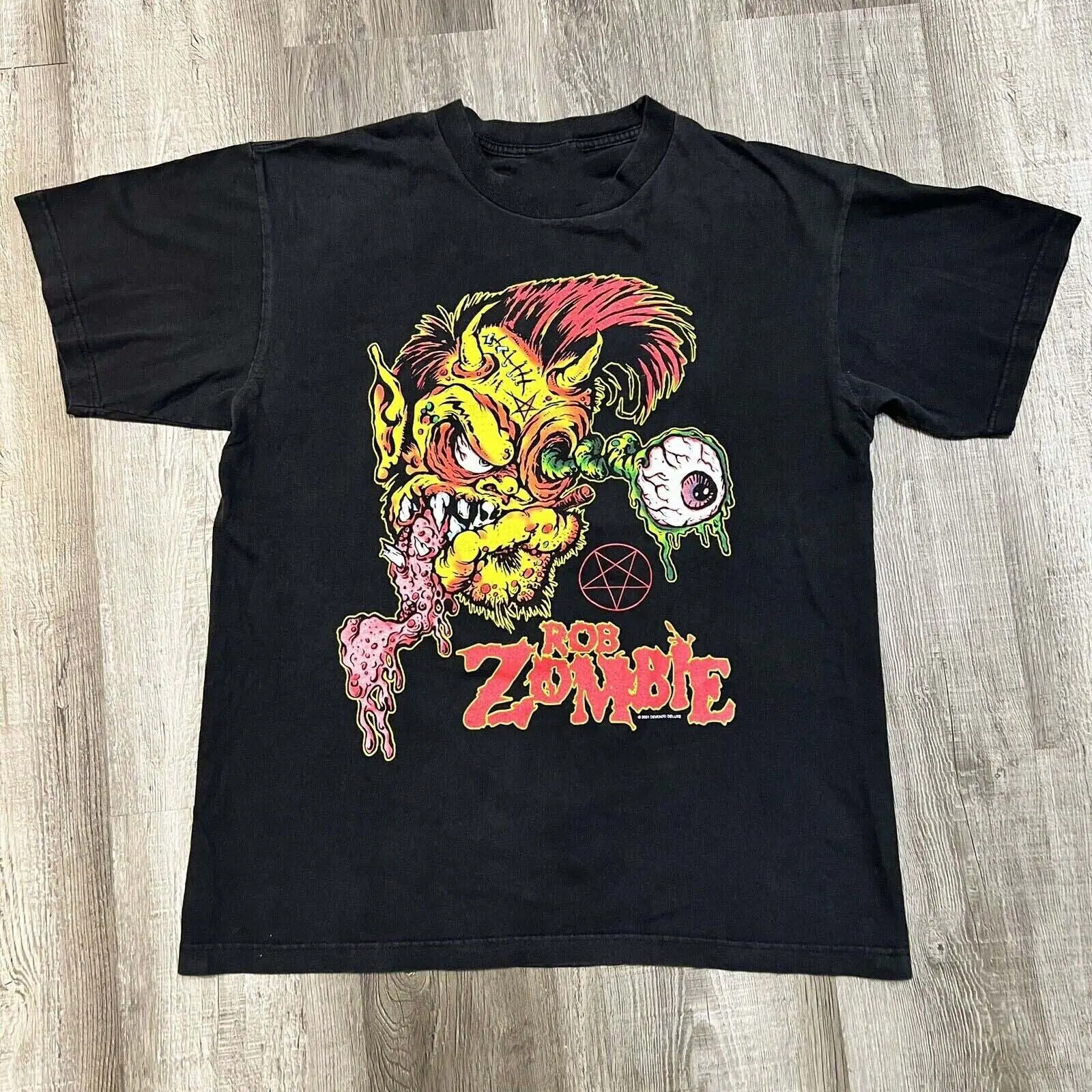 Rob Zombie 2001 Say You Love Satan Shirt Funny Black Vintage Gift uomo donna Tee