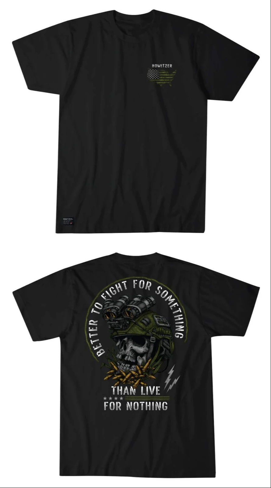 

Howitzer Men's T-shirt Better to Fight Military Grunt MFG Outdoor casual fashion trendy T-shirt