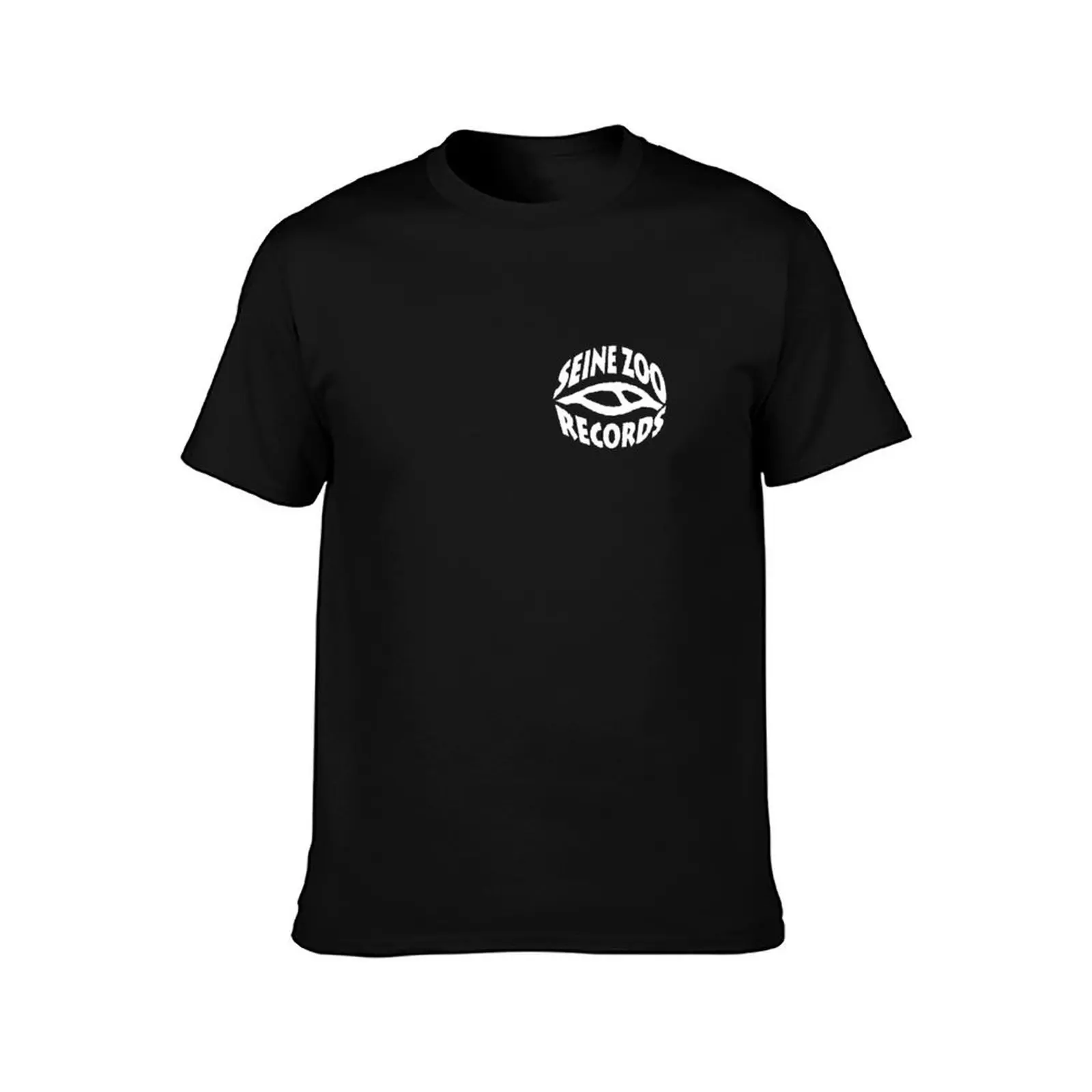 Seine Zoo Records T-Shirt Plus Size Solid Color T-Shirt