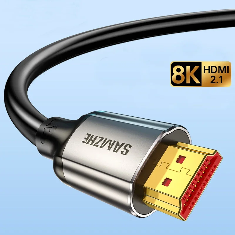 SAMZHE 8K HDMI-kabel 2.1 Ultra High Speed 48Gbs gecertificeerd voor PS5 TV Box HUB 8K @ 60Hz HDMI2.1 48Gbps eARC Dolby Vision HDMI