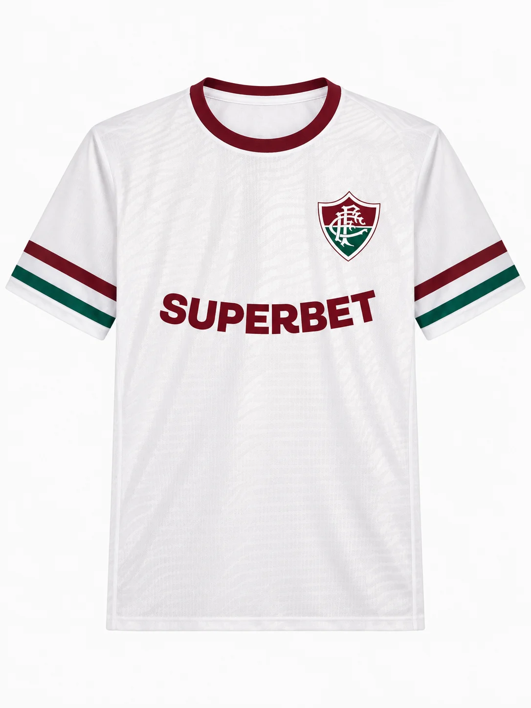 Fluminense 26-27 Heim-Fußballtrikot Grün-Kastanienbraun Gestreift Herren V-Ausschnitt Kurzarm Fußballspiel Training – Detail 7