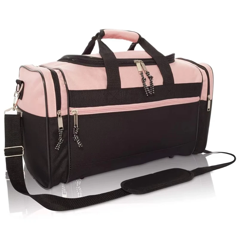 

Color Large Capacity Men's Travel Duffel Bag Waterproof Luggage Bag Strap Shoulder Strap Sports Style Bag