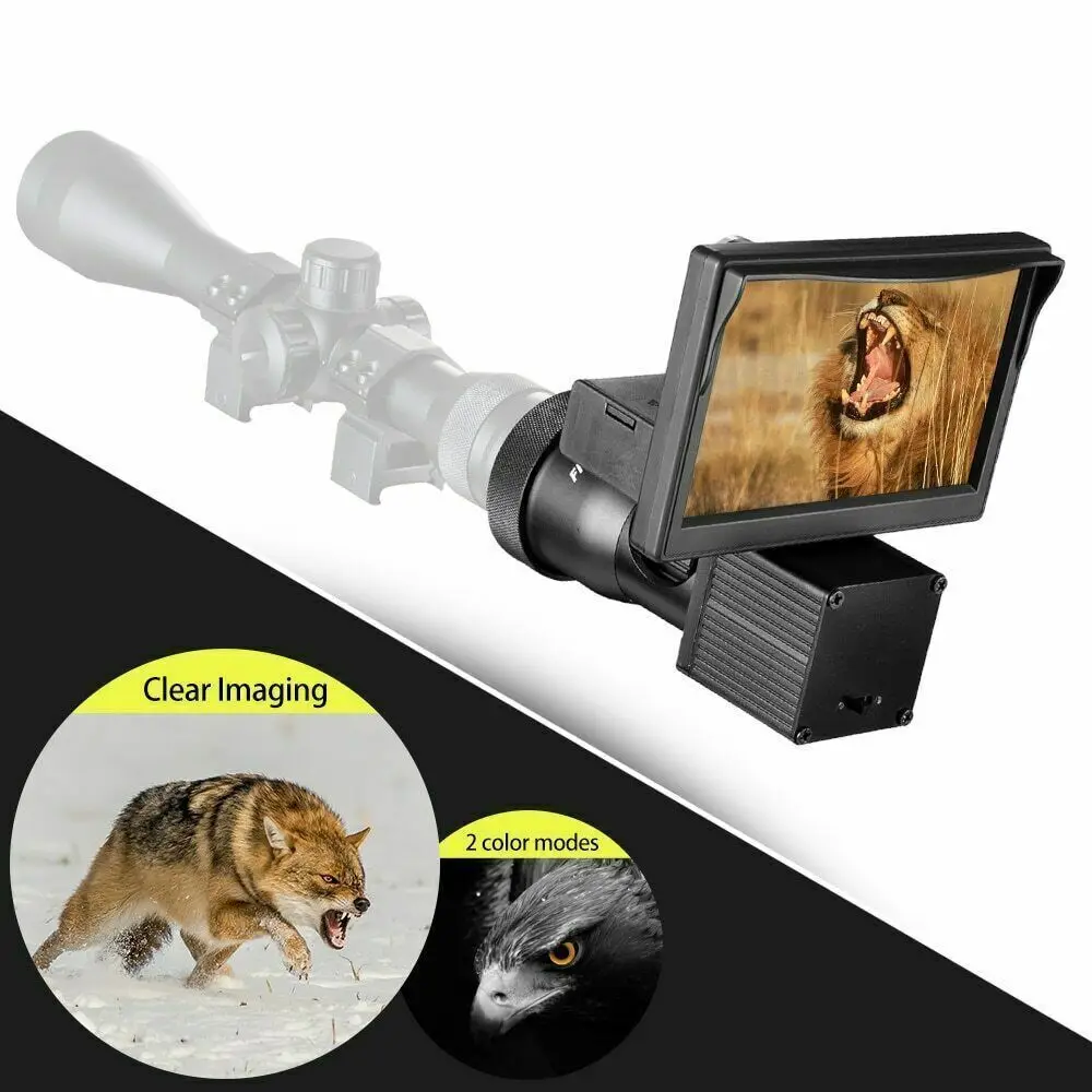 Infrared Night Vision NEW Scope Hunting Sight IR Camera DVR DIY 4.3