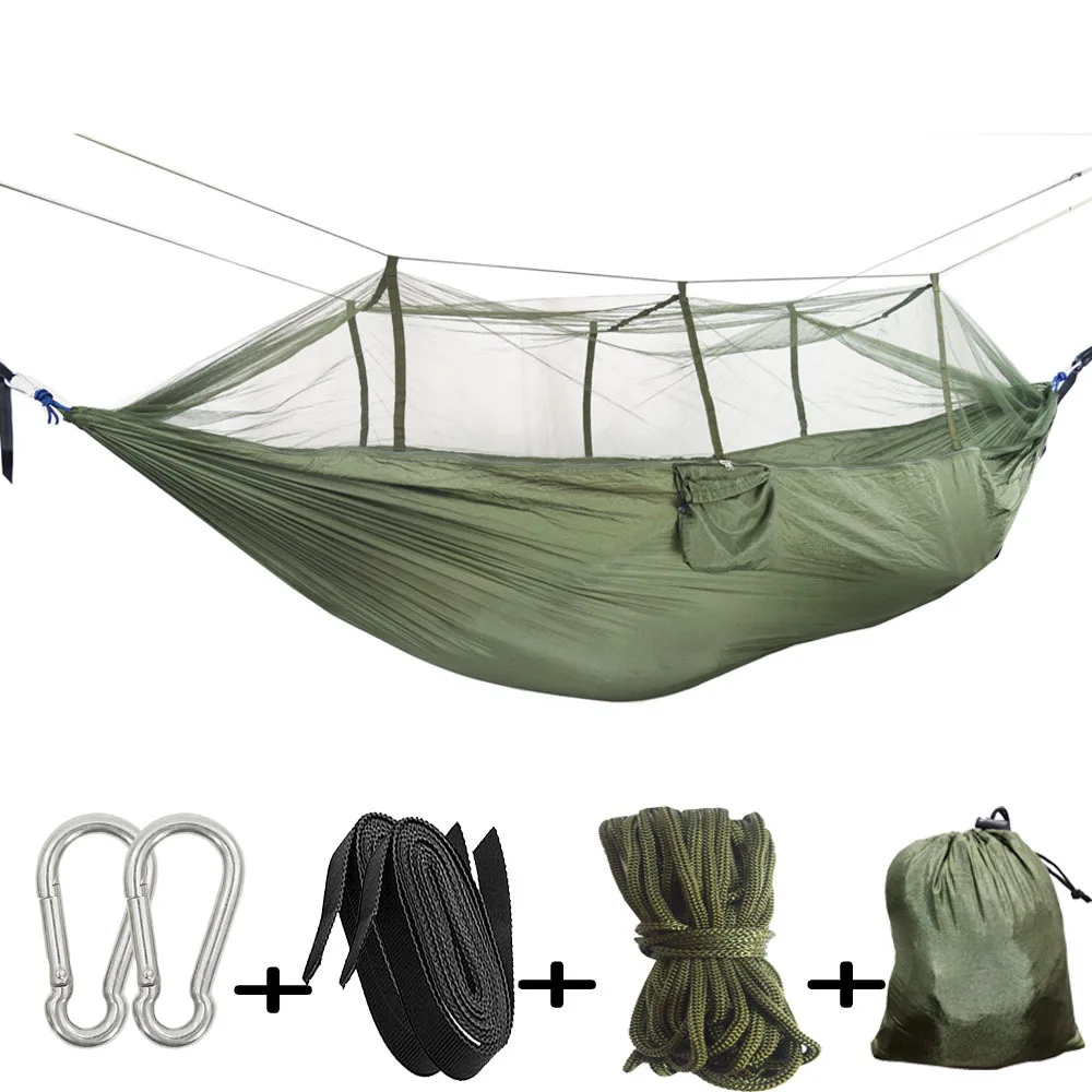 Camping Supplies Equipment Hanging Outdoor Garden Hammock Outdoor Furniture Insect-Proof With Mosquito Net Sleeping Hammock