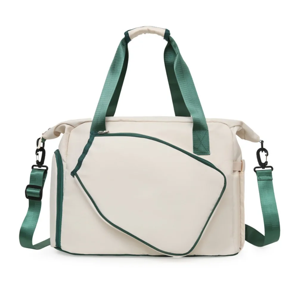 

Portable Tennis Racquet Bag Large Capacity Shoe Compartment Pickleball Racket Bag Travel Fitness Tennis Shoulder Bag Handbag