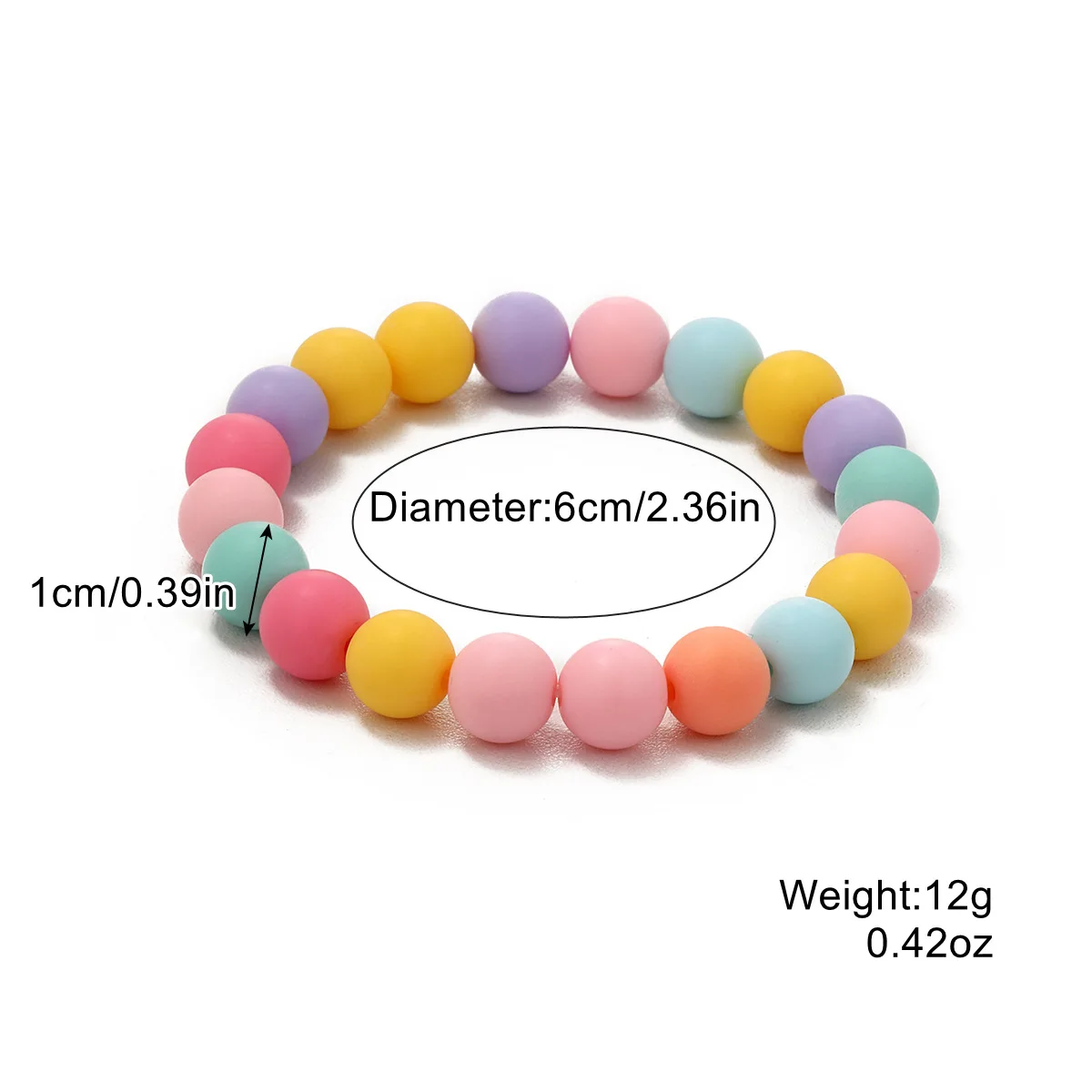 European and American Fashion Rainbow Women\'s Bracelet Bohemian Beaded Love Bracelet Bangles for Women