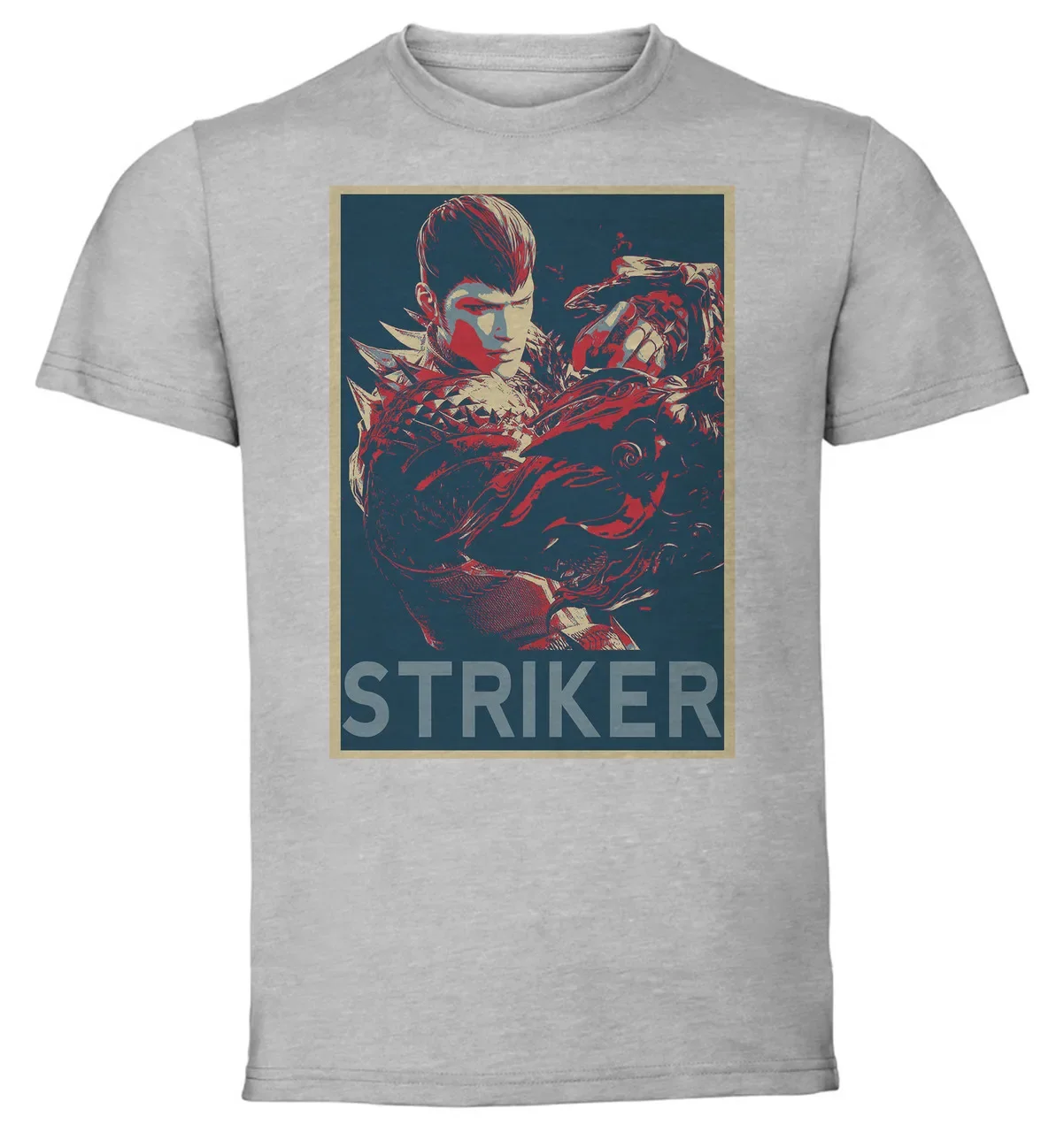 T-Shirt Unisex Grey Propaganda - Lost Ark - Striker Class SA0999