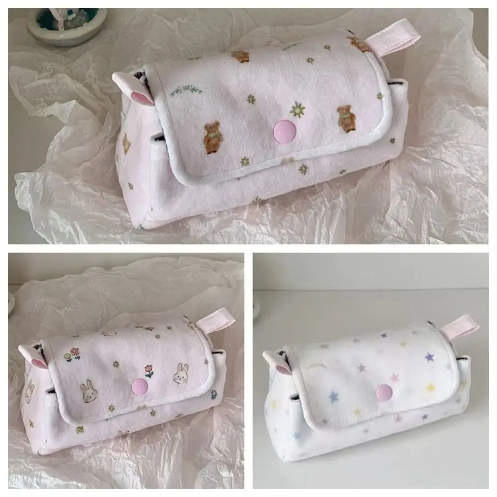 Kawaii Little Bear Pencil Case Star Large Capacity Pencil Pouch Rabbit Pen Bag Students