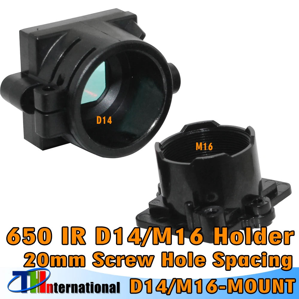 10 sztuk/partia HD 5MP Uchwyt mocowania obiektywu M14/D14/M16 Filtr IR 650 do obiektywów M14 / M16 Akcesoria do kamer bezpieczeństwa