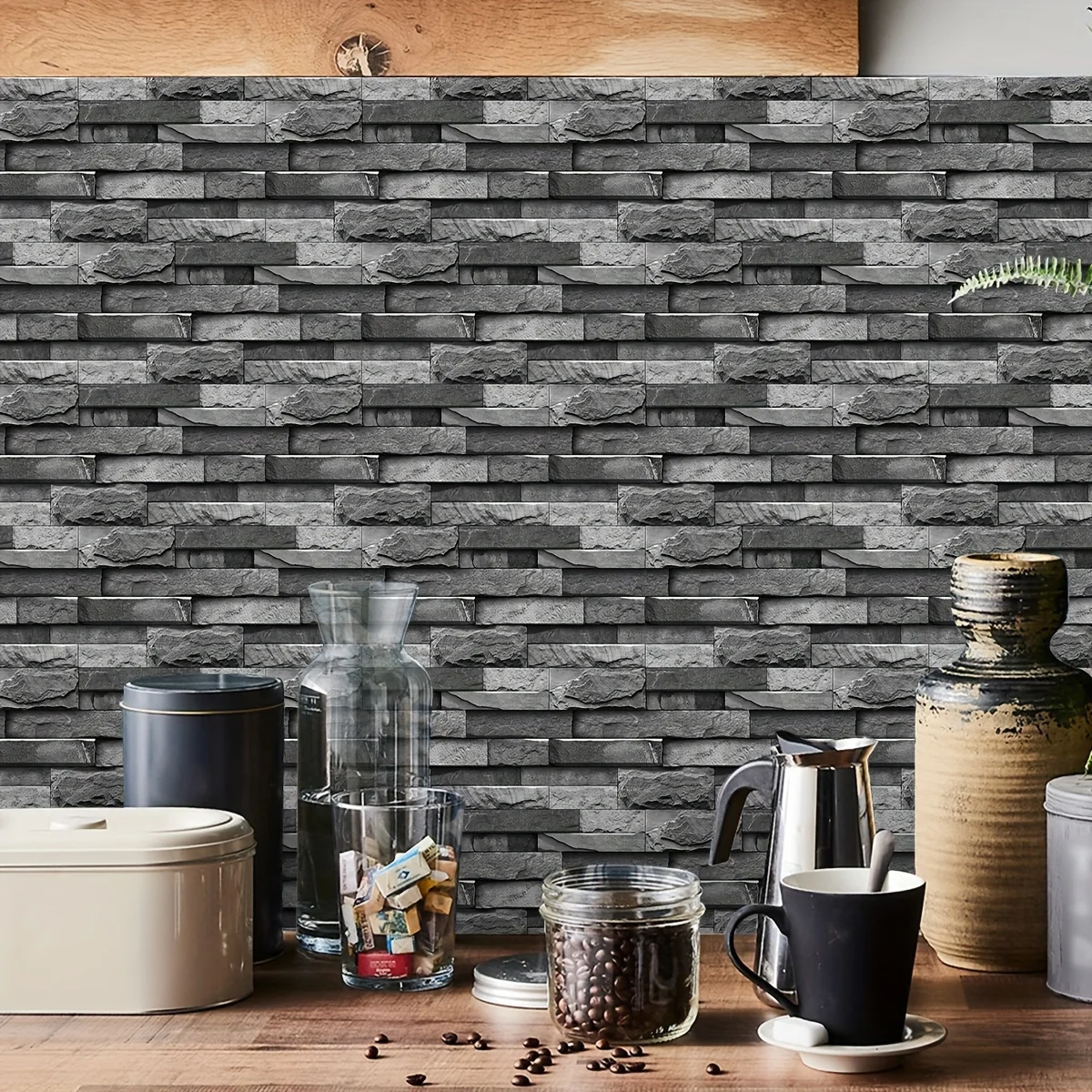 24PCS Marble Pattern 3D Effect Crystal Kitchen Sticker Waterproof Oil Resistant Kitchen & Bathroom Tile Sticker Thickened Self-A