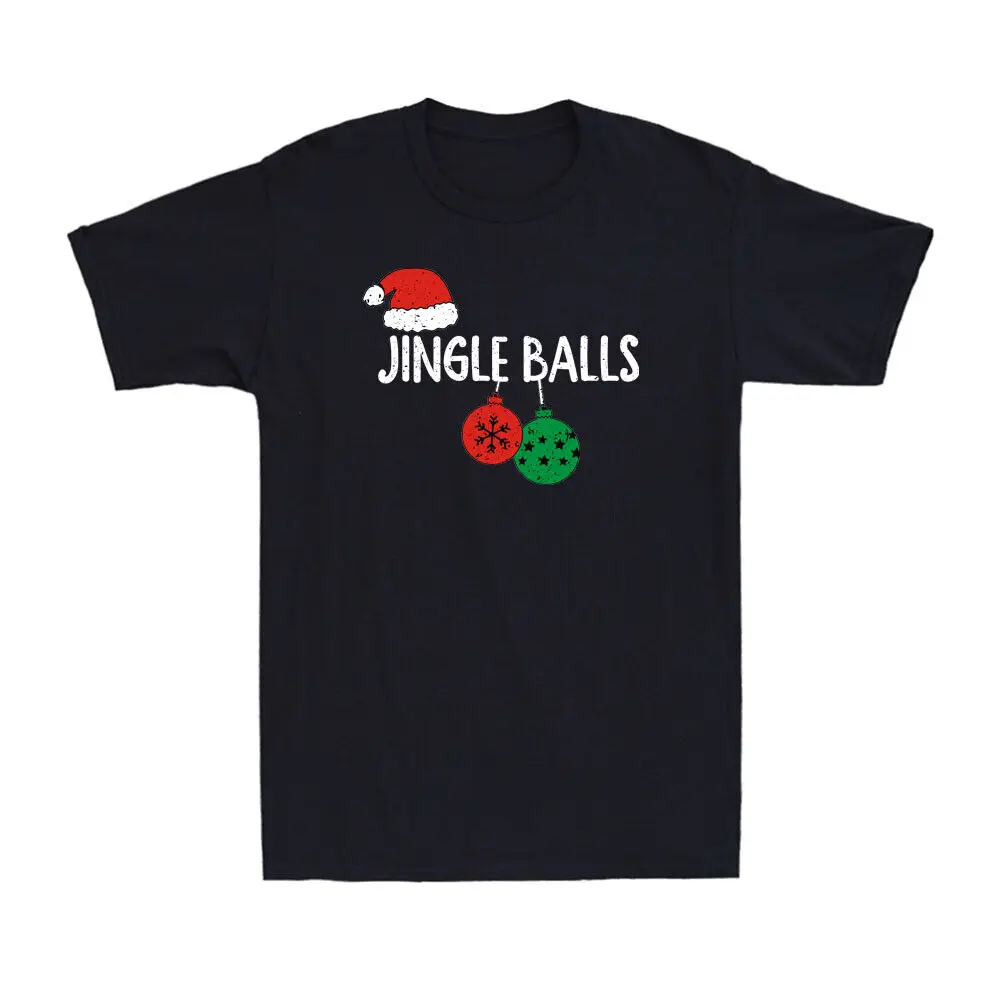 Jingle Balls Tinsel Tits Funny Christmas Couple Matching Gift unisex T-ShirtPrinted summer cotton