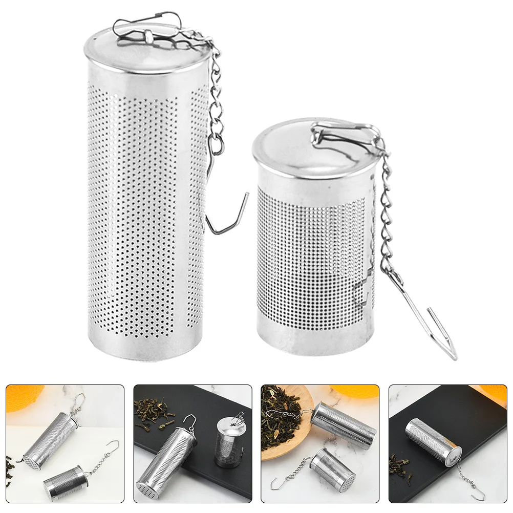

2pcs Infusers Stainless Steel Fine Mesh Filter For Loose Leaf Tea Residue Home Restaurant Use Tea Accessories Kitchen Bar Tools