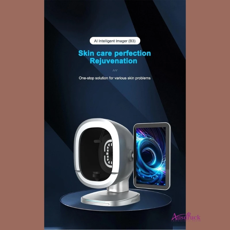جهاز تحليل بشرة الوجه الذكي بالذكاء الاصطناعي، ماسح ضوئي للوجه ثلاثي الأبعاد، جهاز تجميل لتصوير البشرة متعدد الأطياف