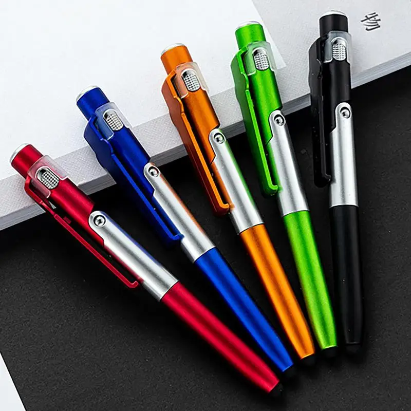 Bolígrafos de tinta con puntas capacitivas, 5 piezas, multifunción, capacitivo, pantalla táctil