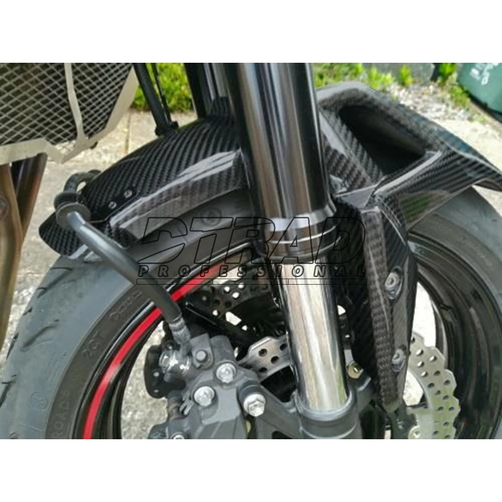 Front Fender For KAWASAKI Z900 2016+ Carbon Fiber Hugger Mudguard Guard Fairing Kit Modified Part Motorcycle Accessories