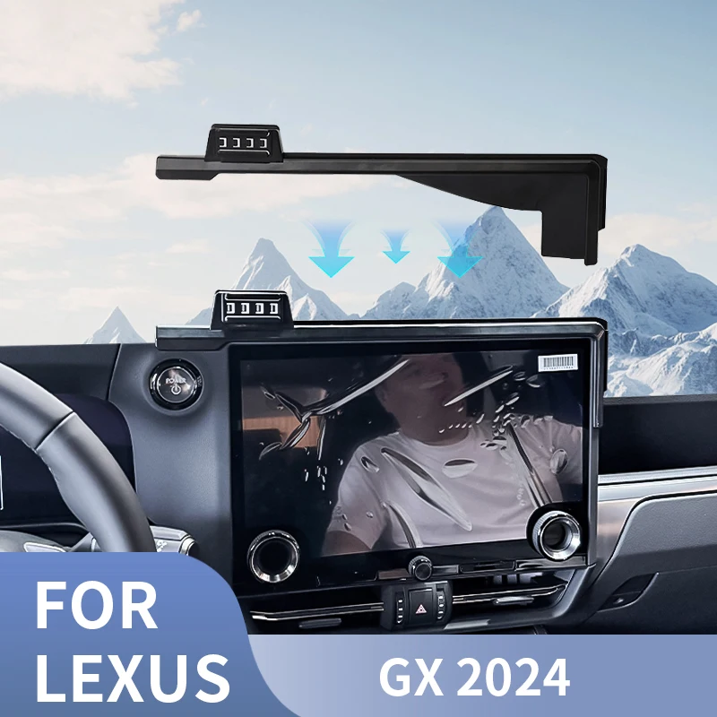 

For Lexus GX 2024 Screen Fixed Bracket Base Fast Wireless Charging Phone Holder Interior Modification Accessories Telephone Base