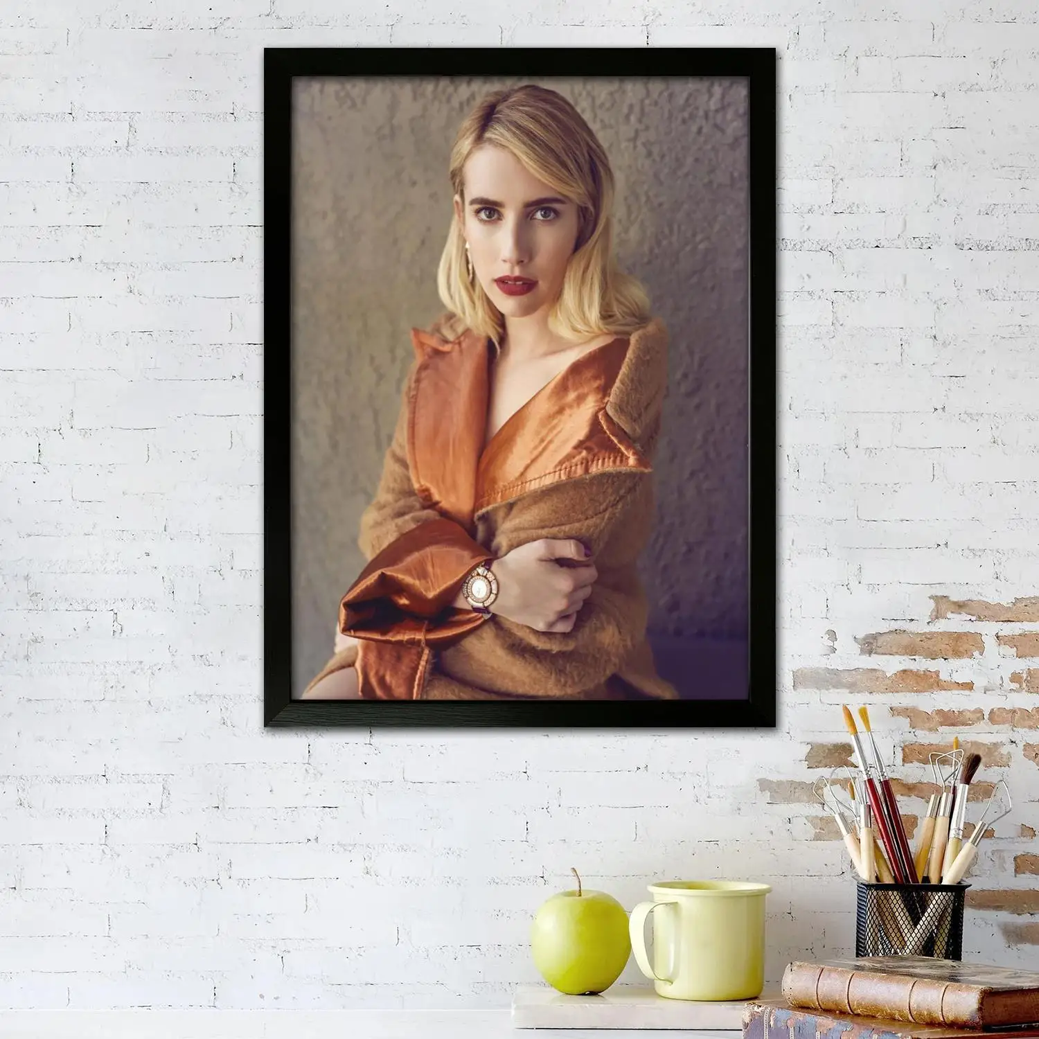 emma roberts Canvas Art Poster and Wall Art Picture Print, Modern Family Bedroom Decor Posters,Decorative painting