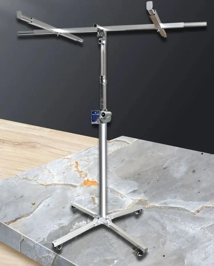 3-in-1 Multi-function 3.8m/4.1m Electric Manual Gypsum Board Lift Ceiling Artifact Woodworking Decoration Stainless Steel Tool