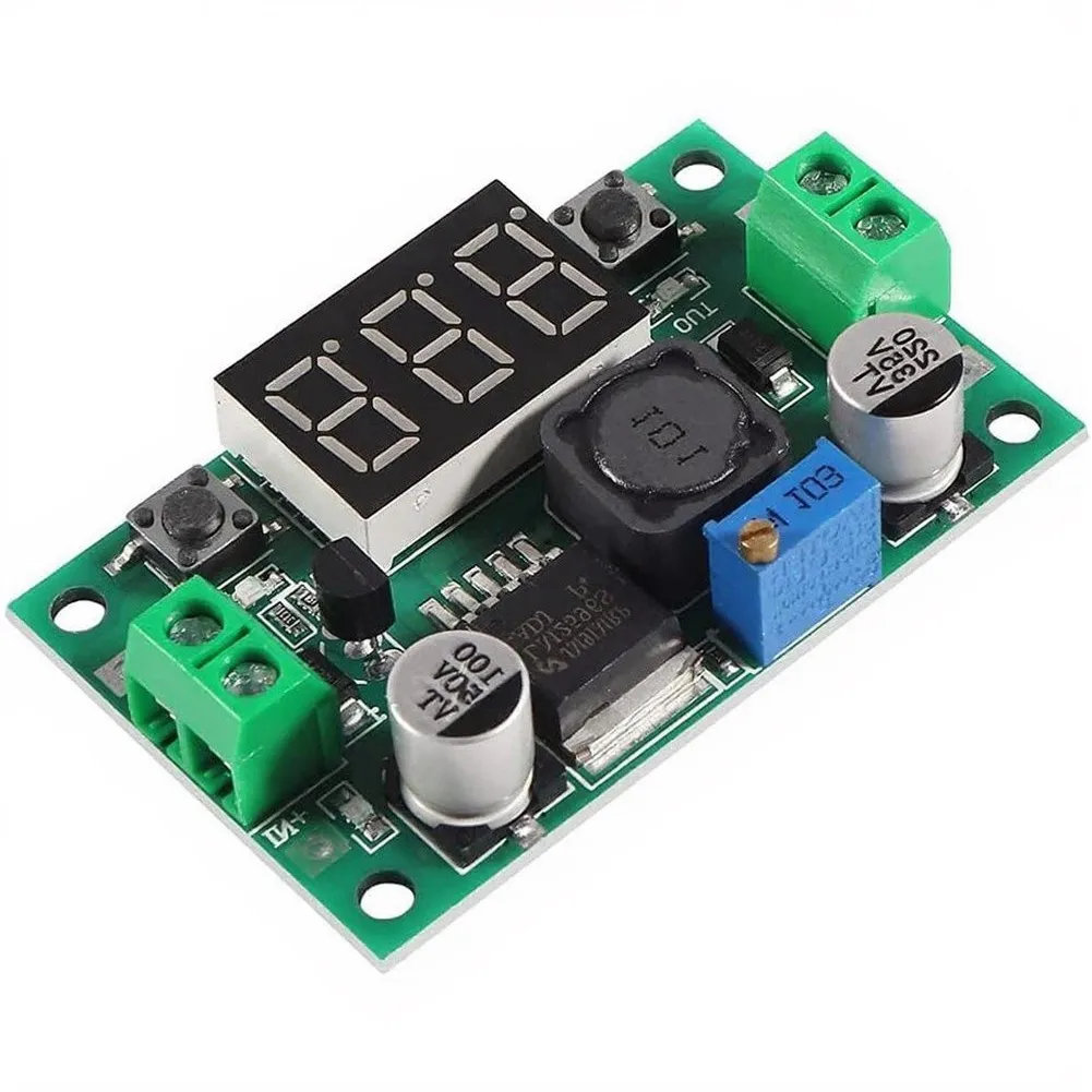 10 pcs Adjustable Voltage Step Down Converter Module with LED Display for DIY Electronics and Circuit Prototyping