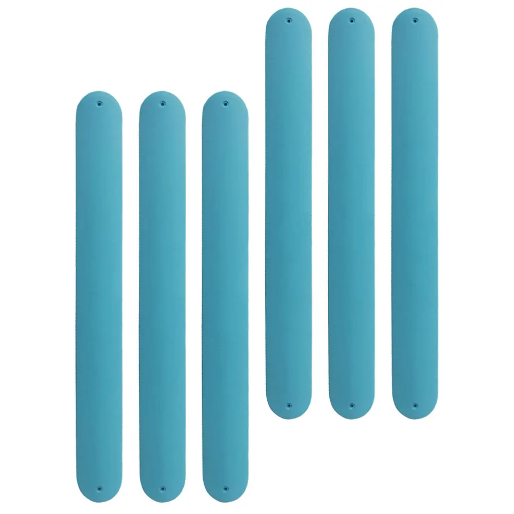 6 個のシリコンブレスレット DIY スラップブレスレットリストバンドバルクスペース用