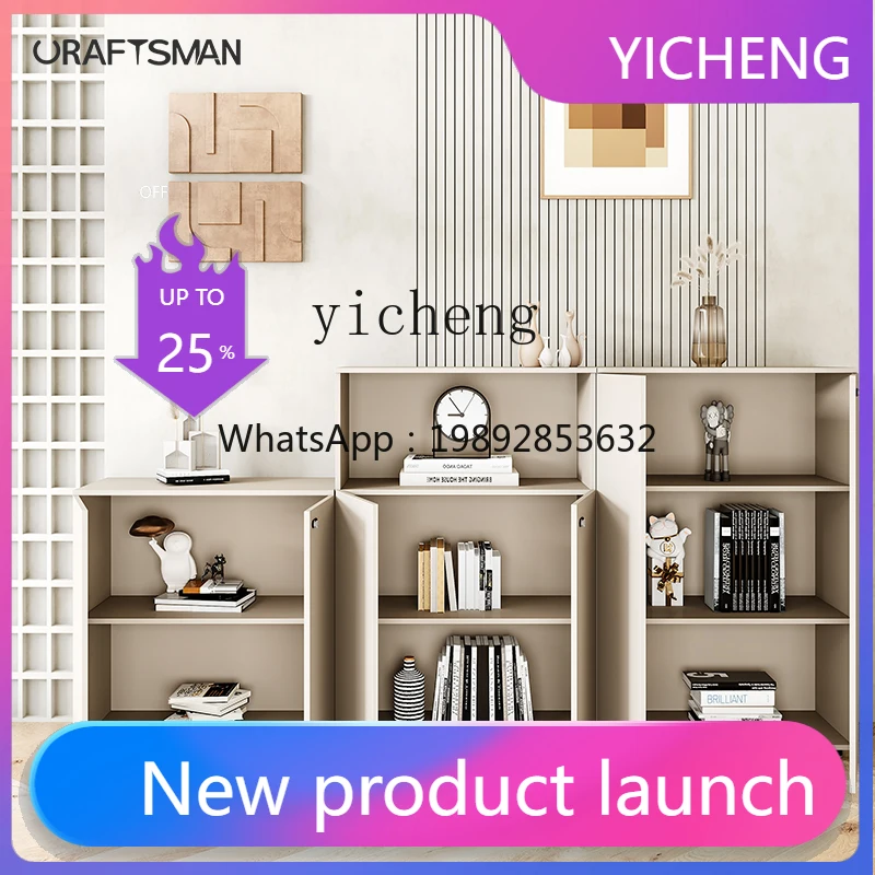 GZ file cabinet, low cabinet, white wooden floor-to-ceiling data cabinet
