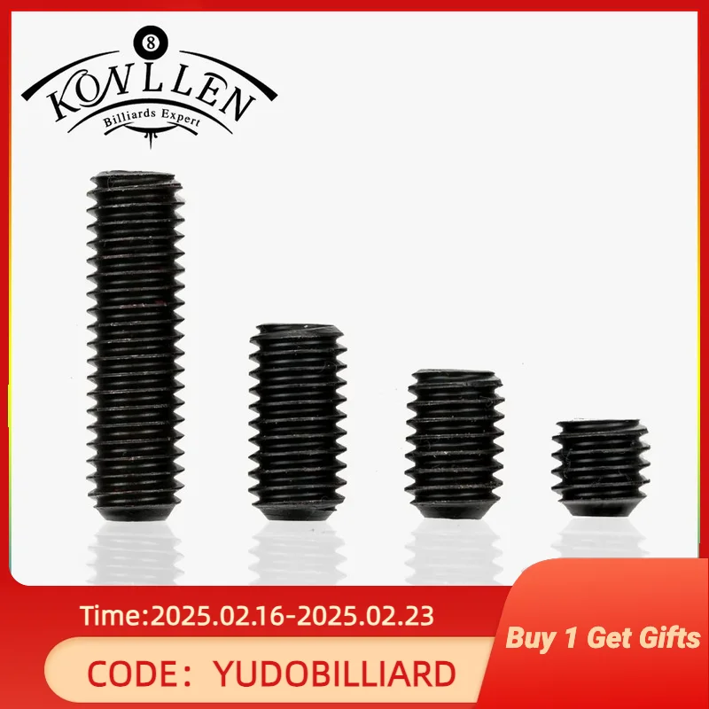 KONLLEN Weight Bolt Pool Cue 0.2/0.4/0.5/0.7oz Iron Material Adjust Weight 4 Pieces of Screw Adjustable Billiard Accessories